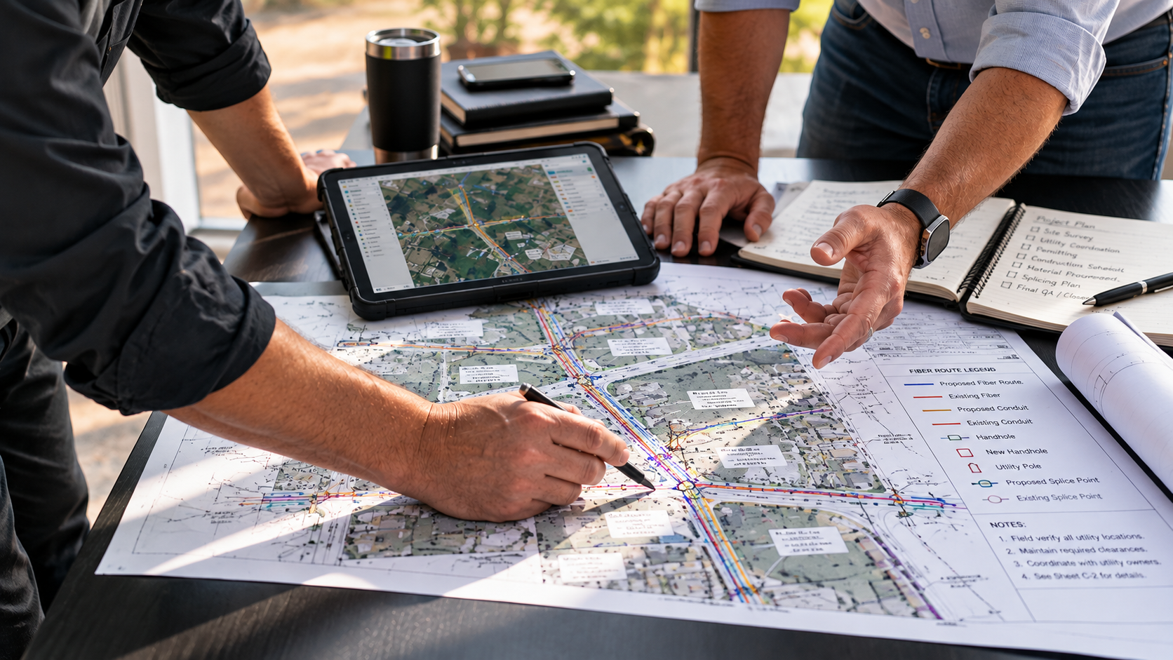 Telecommunications project planning and coordination